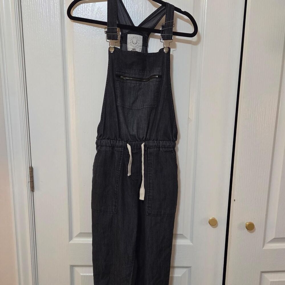 Unbranded Women's Black and Grey Dungarees-overalls